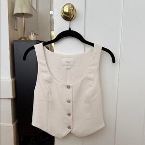Aritzia | Wilfred Rocco Vest (Matte Pearl)